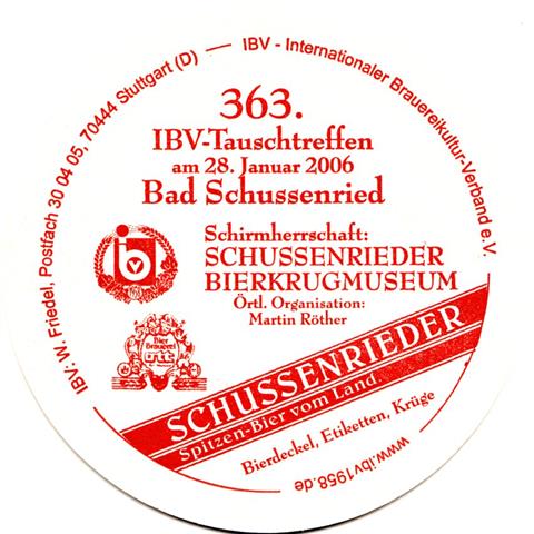 bad schussenried bc-bw schuss ibv 2b (rund215-363 tauschtreffen 2006-rot) 